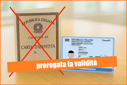 Avviso scadenza validità delle Carte di Identità cartacee